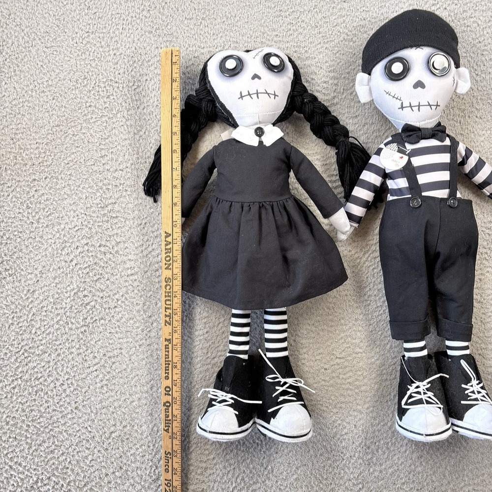 Debi Lilly Zombie Couple Dolls Halloween Plush Statue 22" Set of 2 Girl & Boy‎ - Picture 3 of 8